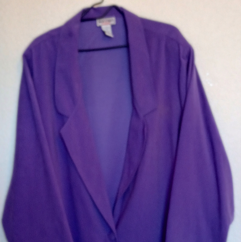 Plus Size Woman's Purple Jacket